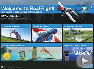 Welcome screen