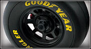 Authentic Stock-Car Wheels and Slick Tires