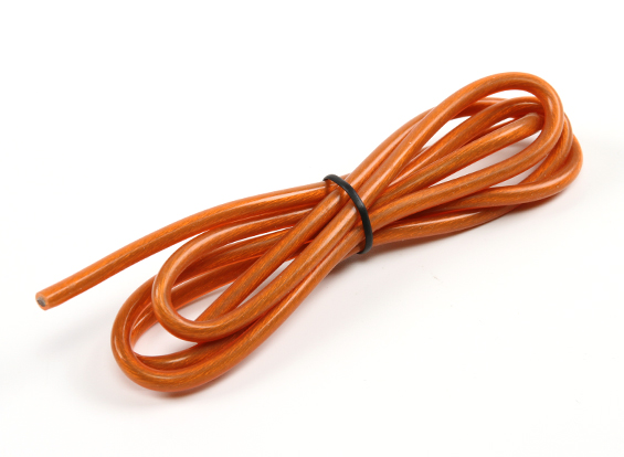 Turnigy Pure-Silicone Wire 12AWG (1mtr) Translucent Orange