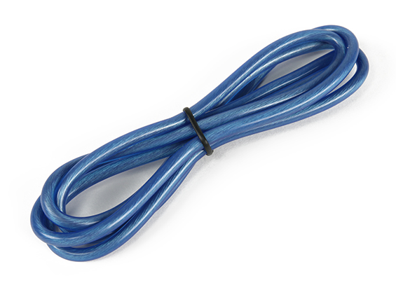 Turnigy Pure-Silicone Wire 12AWG (1mtr) Translucent Blue