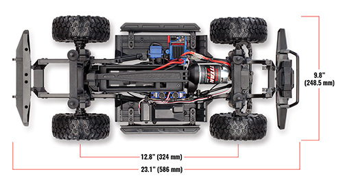 Traxxas TRX-4 1/10 4WD RTR Land Rover Defender Body Scale & Trail Crawler w/ TQi Traxxas Link #82056-4