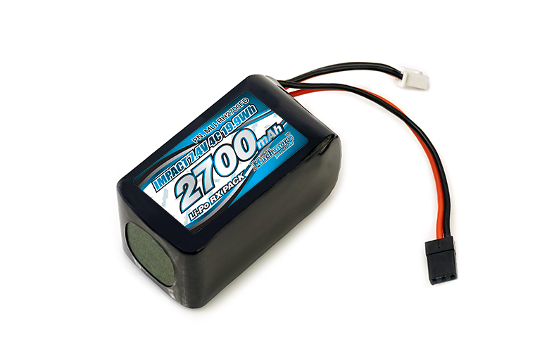 MLI-RH2700FD IMPACT Li-Po Battery 2700mAh/7.4V 4C Hmp Size for Receiver 